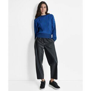 DKNY *Defect* Women's Blue Textured Knit Pullover Sweater Size M MSRP $89